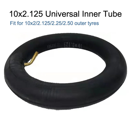 Black universal inner tube with text on a white background