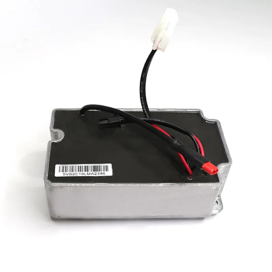 Battery pack with wires on a white background