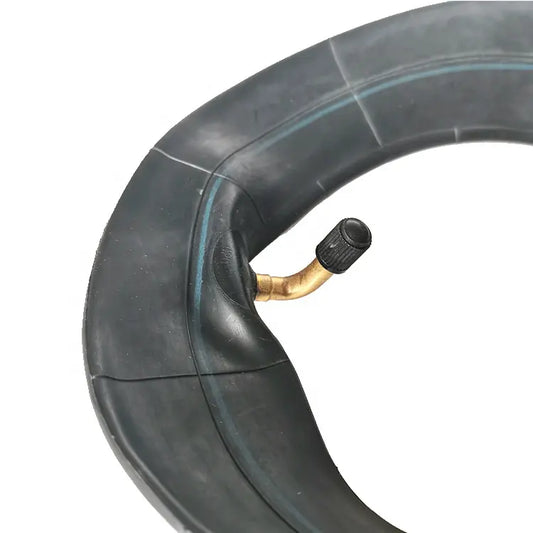 Inner tube with valve on a white background
