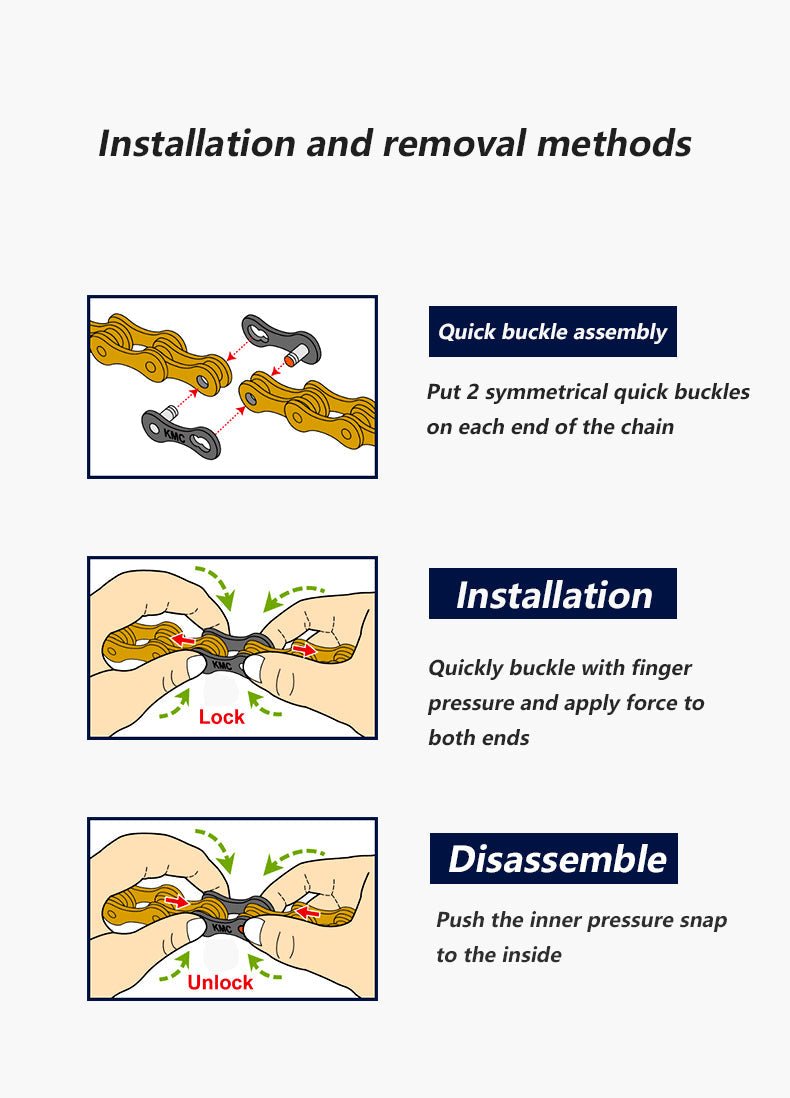 KMC Chain Missing Link Magic Clasp 2 Pairs - ProMechBC