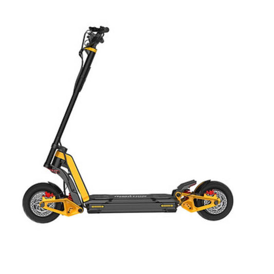 Full side view of the Inmotion RS escooter, highlighting its dual suspension and rugged design. Purchase this long-range escooter at ProMechBC in Vancouver.