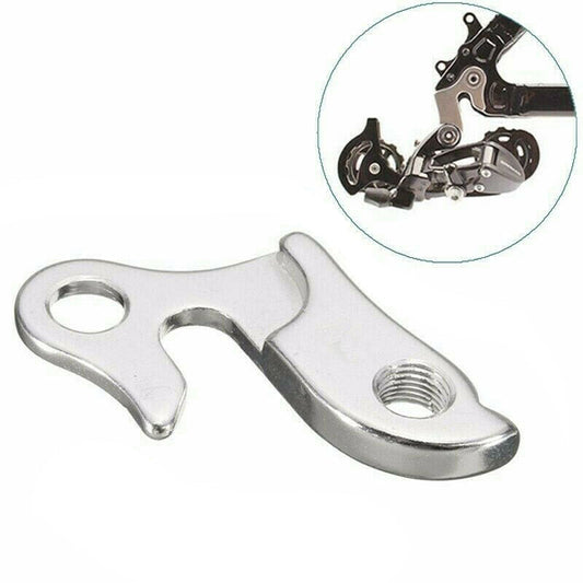 Metallic hinge component with a close-up inset on a white background