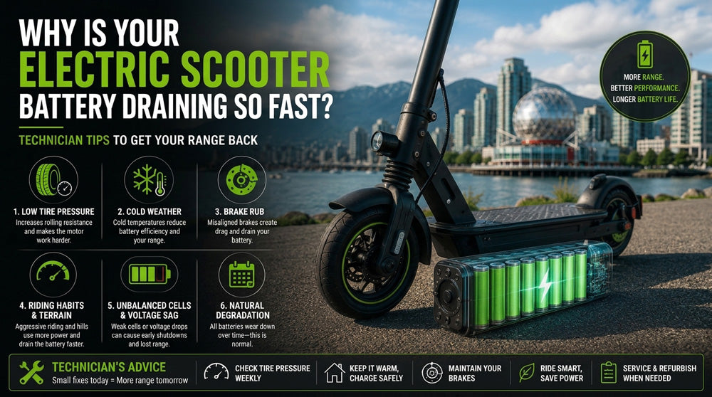 Why Is My Electric Scooter Battery Draining or Dying So Fast?