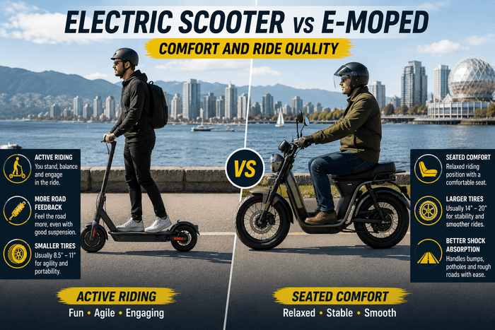 Trottinette électrique ou cyclomoteur électrique