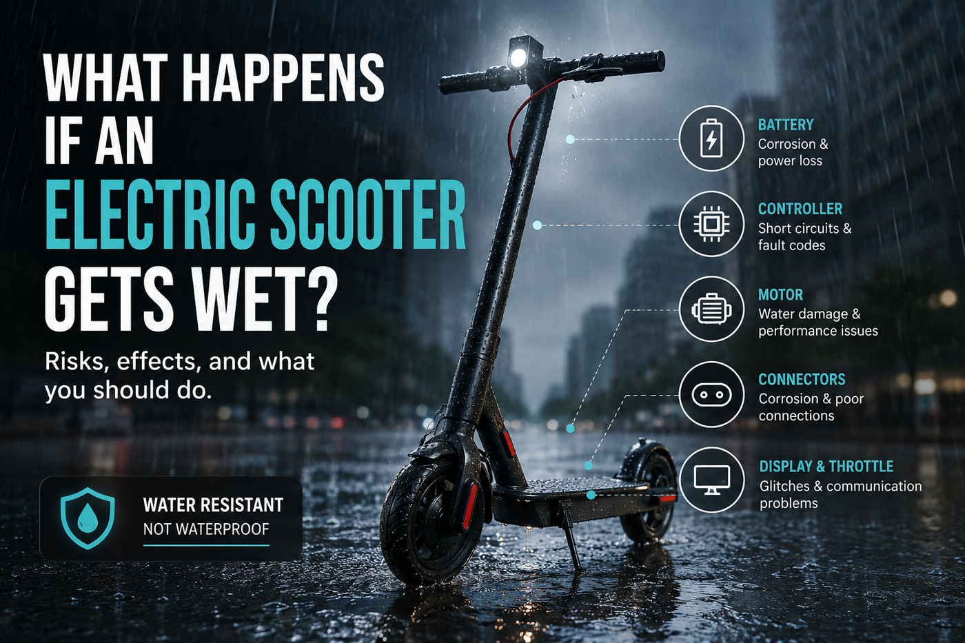 What Happens If an Electric Scooter Gets Wet?