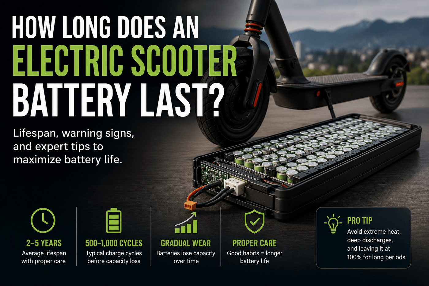 What Is the Lifespan of an Electric Scooter Battery? - ProMechBC