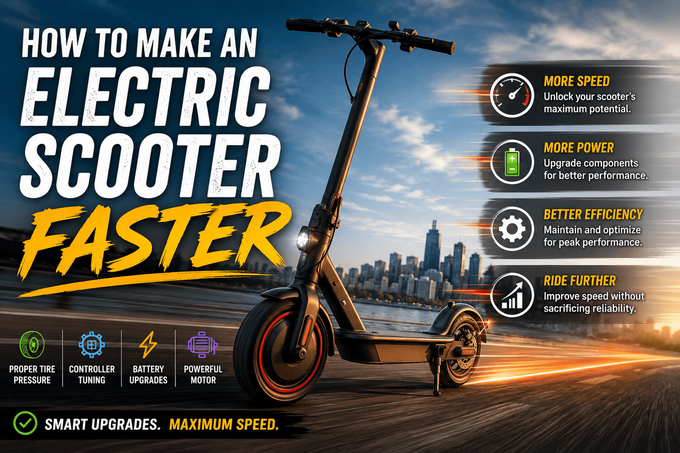 How to Make an Electric Scooter Faster? - ProMechBC