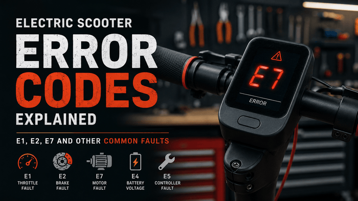 Electric Scooter Error Codes: E1, E2, E7 & E8