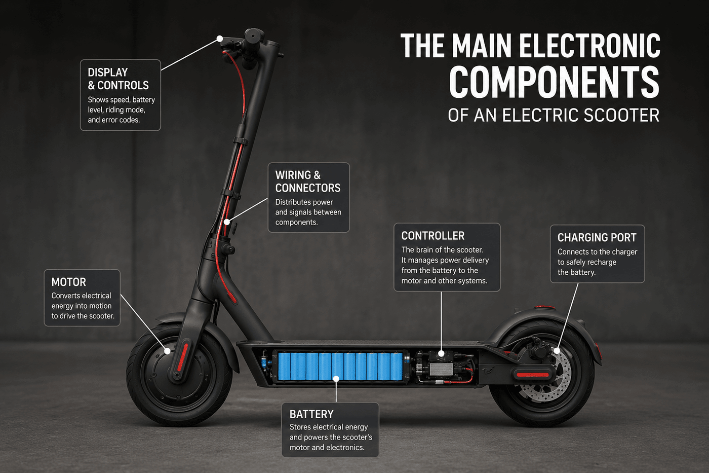 Electric Scooter Electronics Explained: Motors, Batteries & Controllers - ProMechBC