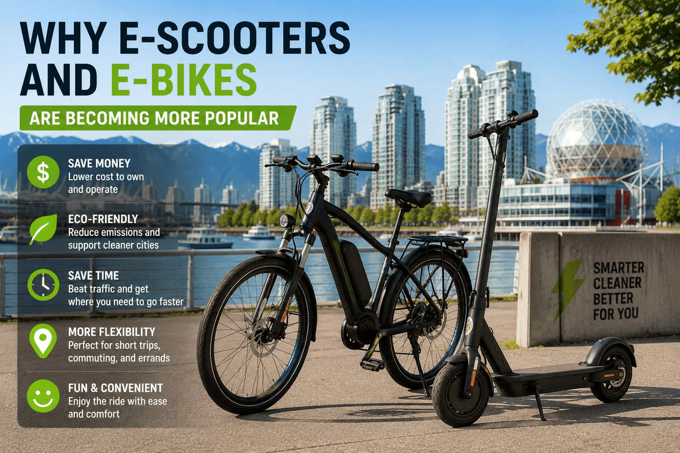 Why E-Scooters and E-Bikes Make Sense? - ProMechBC