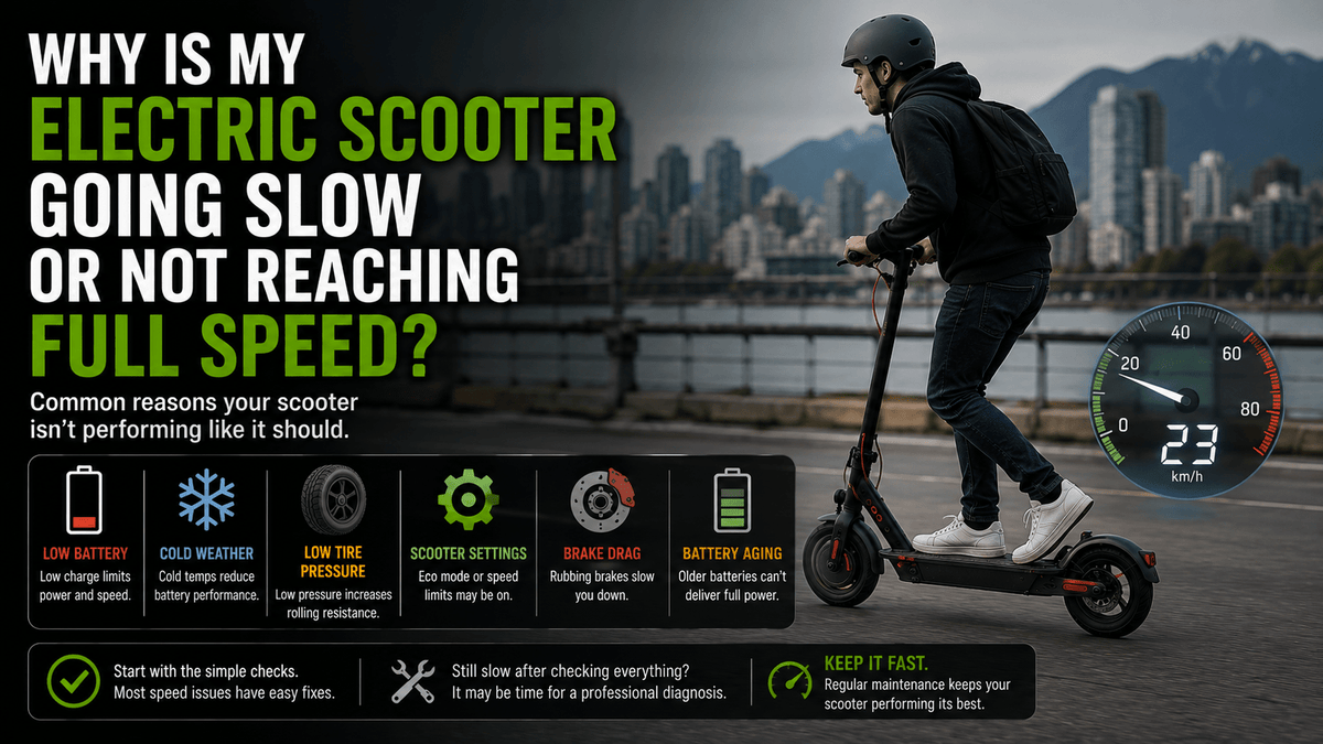 Why Is My Electric Scooter Going Slow or Not Reaching Full Speed? - ProMechBC