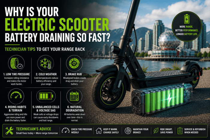 Why Is My Electric Scooter Battery Draining or Dying So Fast?
