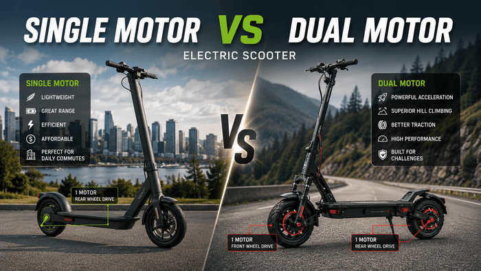 Single Motor vs Dual Motor Electric Scooter: Which One Should You Buy?