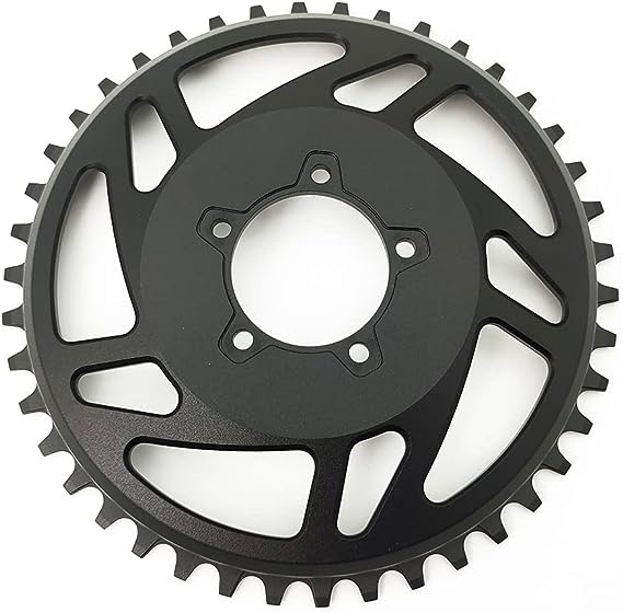 Black sprocket on a white background