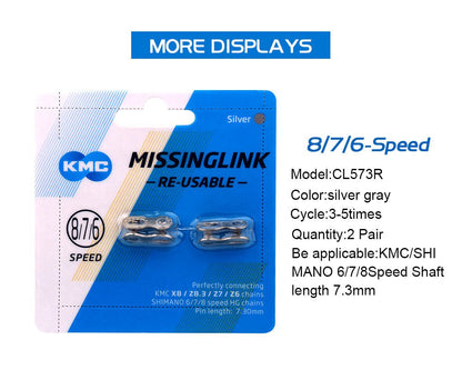 KMC Chain Missing Link Magic Clasp 2 Pairs - ProMechBC