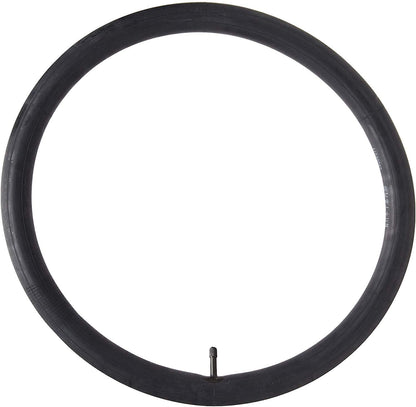 Black bicycle tire on a white background