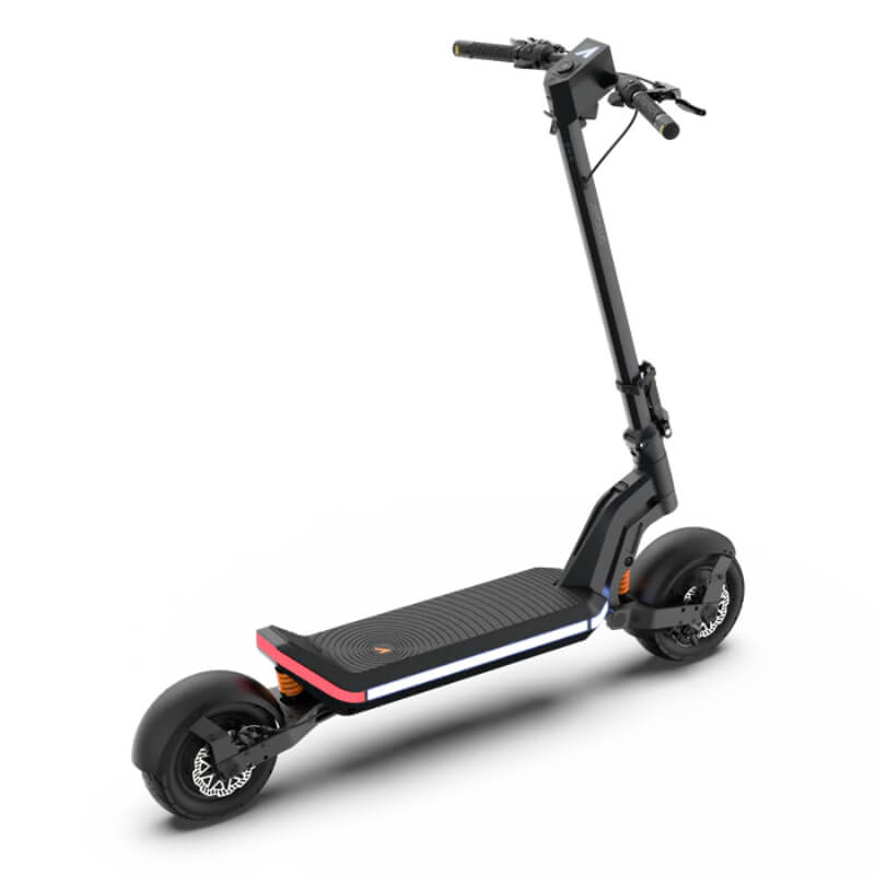 Four-piston braking and adjustable hydraulic suspension