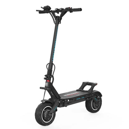 Black electric scooter on a white background