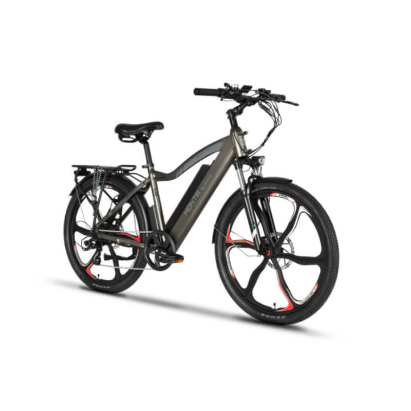 Electric bicycle on a white background