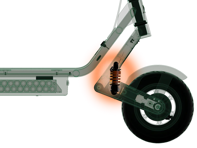 Apollo Explore 2.0 suspension and wheel detail