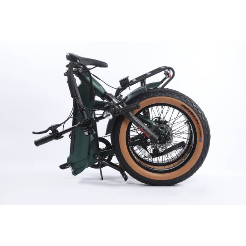 Foldable bicycle on a white background