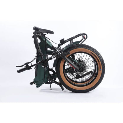 Foldable bicycle on a white background