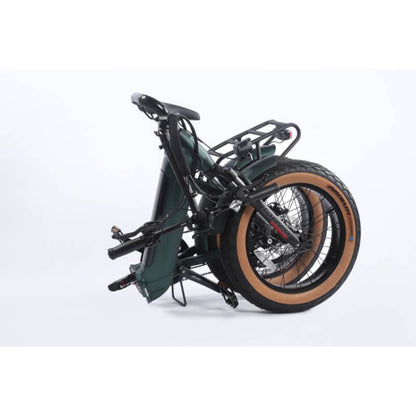 Foldable bicycle on a white background