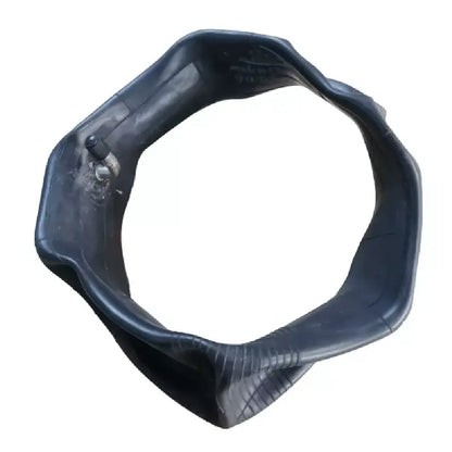 Black rubber ring with a central hole on a white background