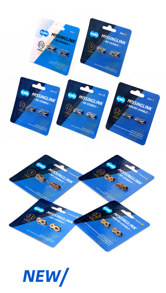 2 paires de maillons rapides KMC / attache rapide pour chaîne