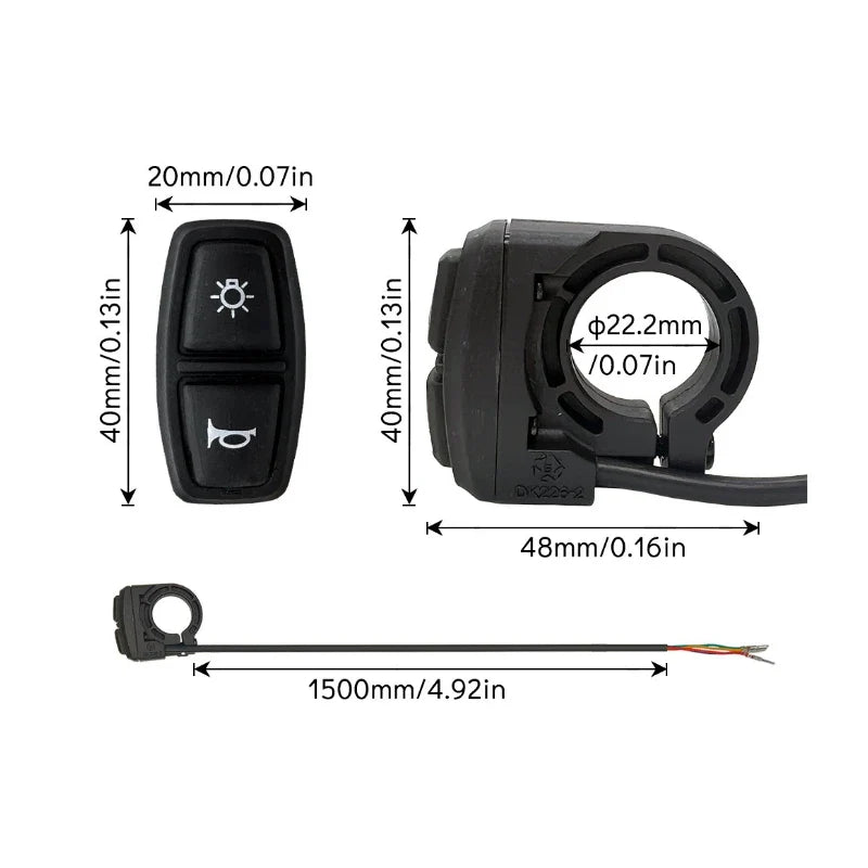 Electric Bike & Scooter Light Switch - ProMechBC