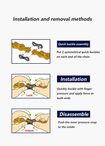 KMC Chain Missing Link Magic Clasp 2 Pairs - ProMechBC