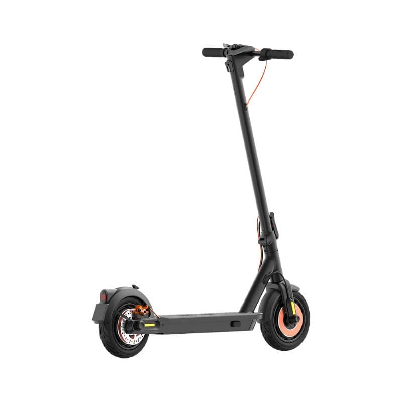 Disc and electronic braking with 10-inch pneumatic tires