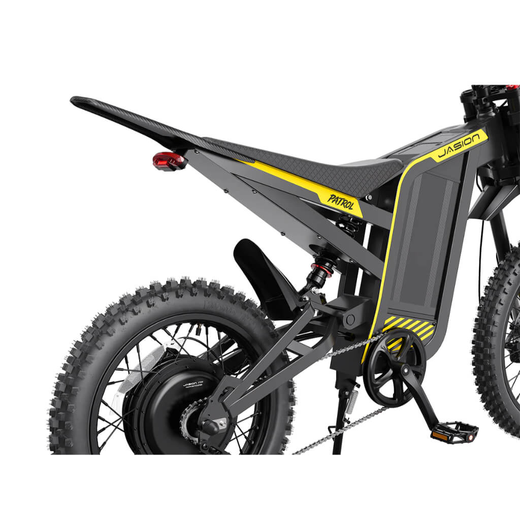 Full suspension, selectable ride modes and NFC access