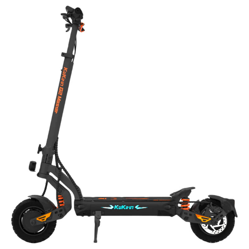 Front and rear hydraulic shock absorbers with dual disc brakes