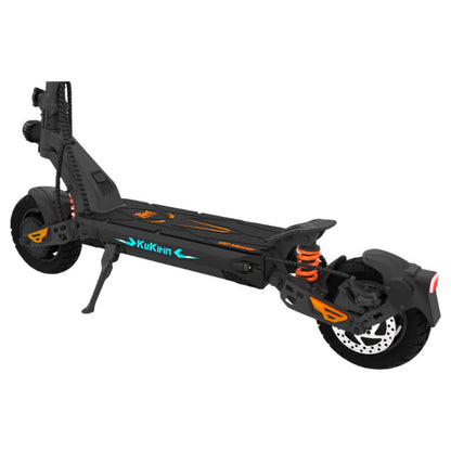 Side view Kukirin G2 Master off-road powerful escooter with dual motor and shock absorbers, available at Peomechbc, best electric scooter shop Vancouver.