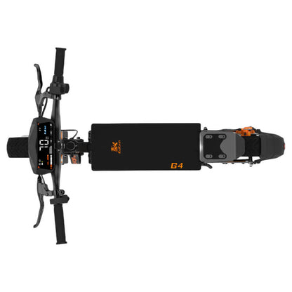 Kukirin G4 escooter top view with wide deck and digital display – high performance powerful ride for off-road and city commuting, Kukirin shop Vancouver.