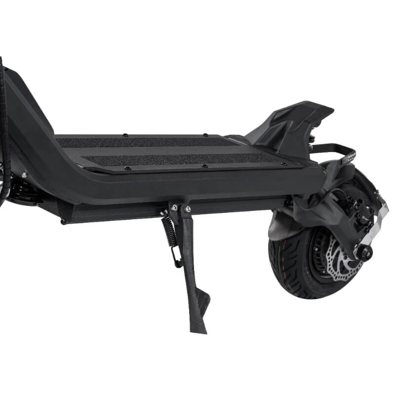 Black off-road scooter on a white background