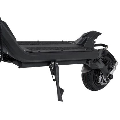 Black off-road scooter on a white background