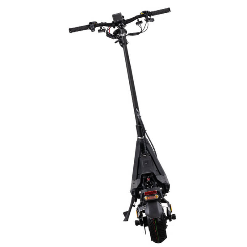 140mm two-piston brakes, 150mm KKE suspension & 11-inch tires