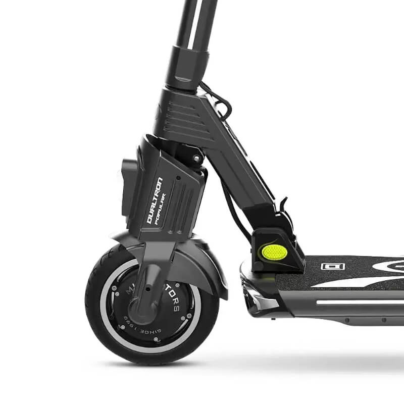 Front air-spring and rear-spring suspension with dual drum brakes