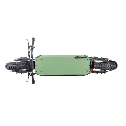 Green off-road vehicle on a white background