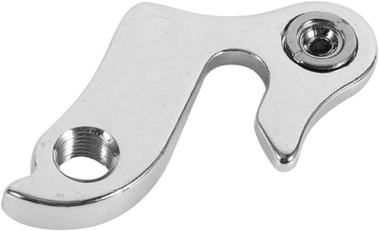 Chrome metal bracket on a white background