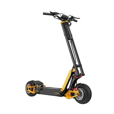 Full view of the Inmotion RS e-scooter, highlighting its sturdy frame and advanced suspension system. Find this best escooter at ProMechBC in Vancouver.