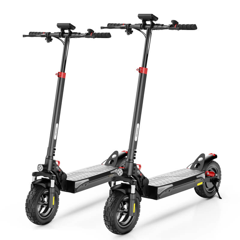 Dual suspension, tubeless tires and triple braking
