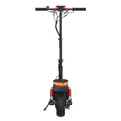 Black electric scooter on a white background