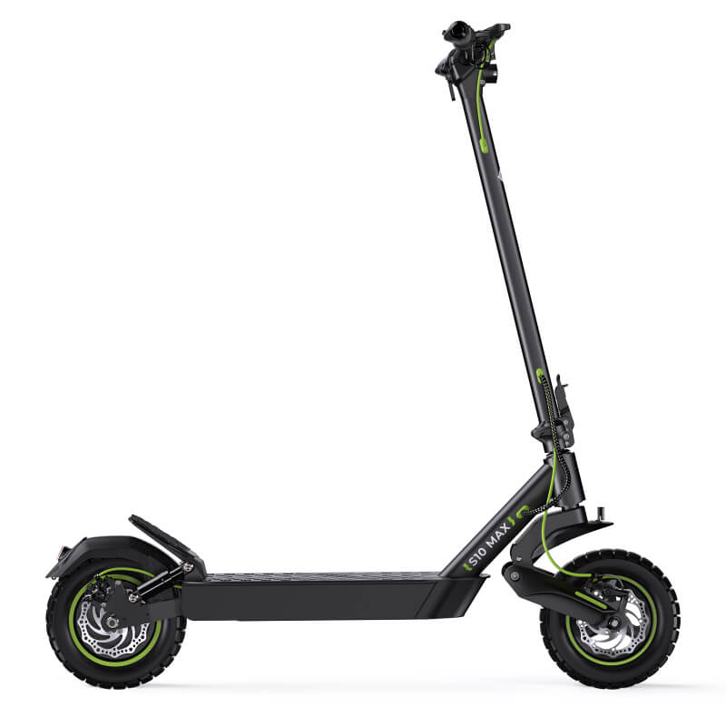 10-inch pneumatic tires with disc and EABS braking