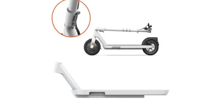 Okai Es10 electric scooter on a white background