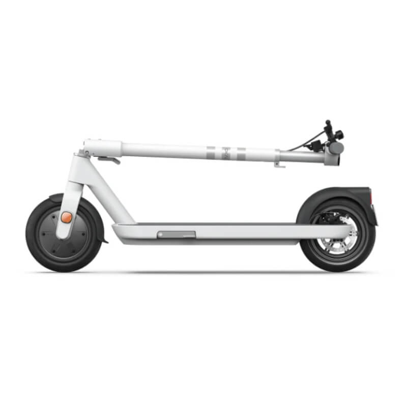 White electric scooter on a white background