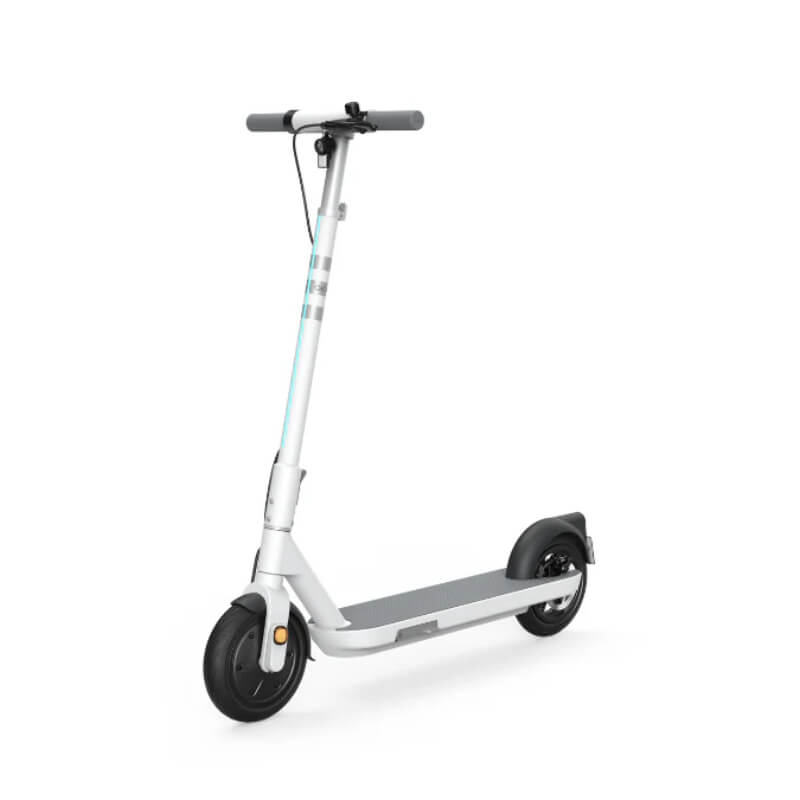 White electric scooter on a white background