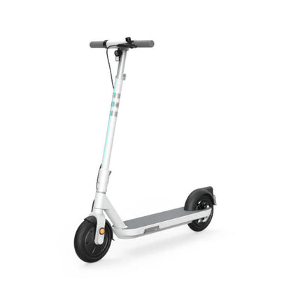 White electric scooter on a white background